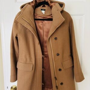 J.Crew Wool Coat with hood